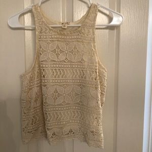 Francesca’s lace crop top